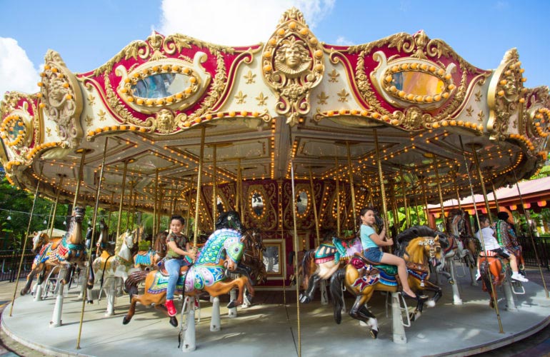 Trò chơi Festival Carousel công viên Châu Á