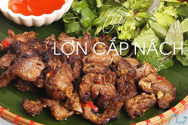 món ngon sapa thịt lợn cắp nách